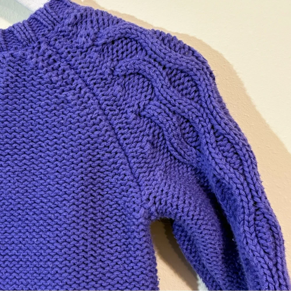 Joe Fresh Toddler Girls Cable Knit Sweater Dress 12/18 month‎ purple